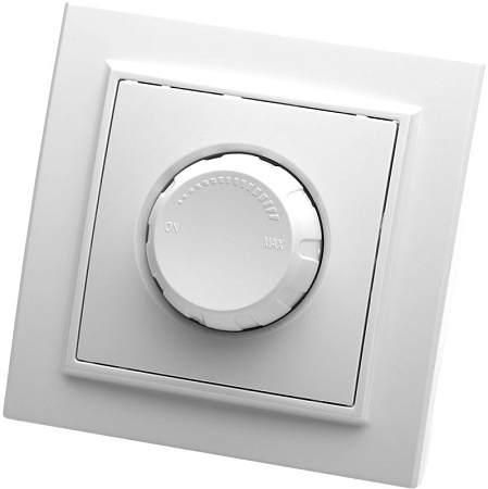 Выключатель диммирующий, STEKKER, PSW10-9006-01, 250В, 650W, серия Эрна, белый - фото