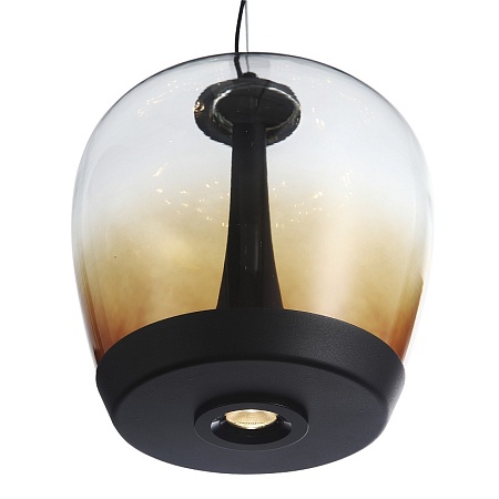 Светильник подвесной ST-Luce Черный/Коричневый, Черный LED 1*17W 3000K SL6014.413.01 - фото