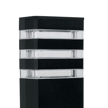 Светильник садово-парковый Feron DH0808, столб,  E27 230V, черный - фото