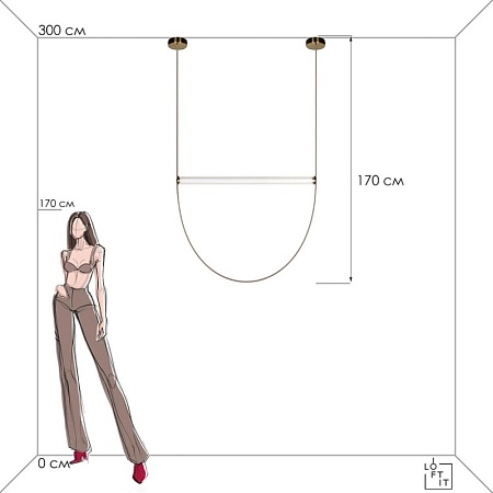 10221/1700 Подвесной светильник LOFT IT Liana - фото