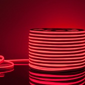 Светодиодный гибкий неон 220 В 9.6 Вт/м 120 Led/м 2835 IP67, односторонний красный, 50 м Гибкий неон 220V 9,6W 120Led 2835 IP67 односторонний красный, 50м Elektrostandard