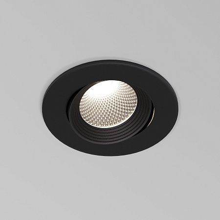 Светильник встраиваемый светодиодный Even черный 25094/LED Elektrostandard - фото