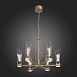 Люстра подвесная ST-Luce Матовое золото/Матовое золото, Прозрачный LED 6*8W 4000K SL815.203.06 - фото
