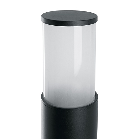 Светильник садово-парковый Feron DH0908, столб,  E27 230V, черный - фото