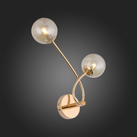 Бра ST-Luce Золотистый/Коньячный G9 2*3W SL435.201.02 - фото