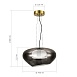 Светильник подвесной ST-Luce Латунь/Дымчатый, Белый LED 1*20W 3000K SL6019.313.01 - фото