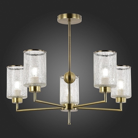 Светильник потолочный Бронза/Прозрачный E27 5*60W SLE1046-302-05 - фото