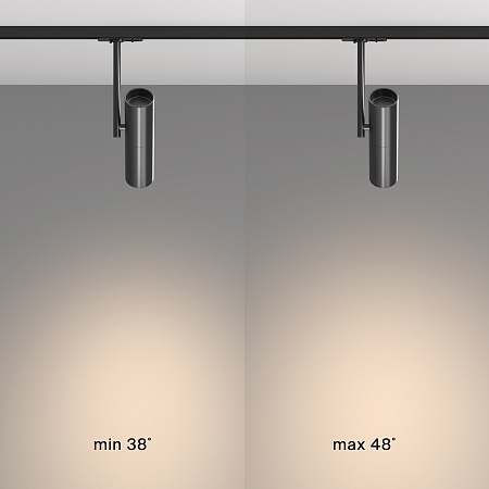 Трековая система Technical встраиваемая однофазная (220 Вольт) чёрная 300x300 TS-S-300-TR005-1-GU10-B