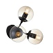Бра ST-Luce Черный/Янтарный E27 3*40W SL549.411.03 - фото