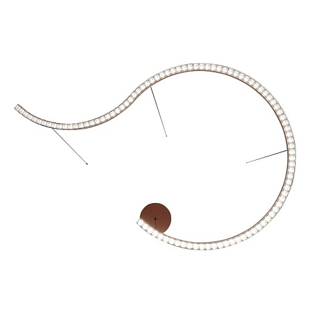 Светильник подвесной ST-Luce терракотовый/прозрачный LED 1*65W 4000K SL1018.603.01 - фото