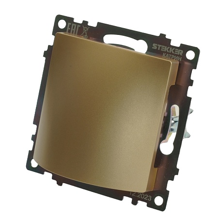 Кабельный вывод (механизм), STEKKER, серия Катрин, золото, GLS00-7116-08 - фото