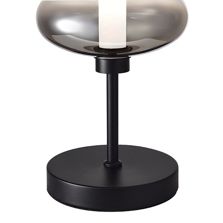 Прикроватная лампа ST-Luce Черный/Дымчато-Серый LED 1*18W 3000K SL6119.404.18 - фото