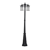 Светильник садово-парковый Feron PL768,  столб 2*60W 230V E27, черный