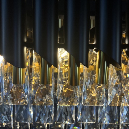 Люстра Empire Black Rectangular Chandelier Crystal Imperiumloft 156487-22 - фото