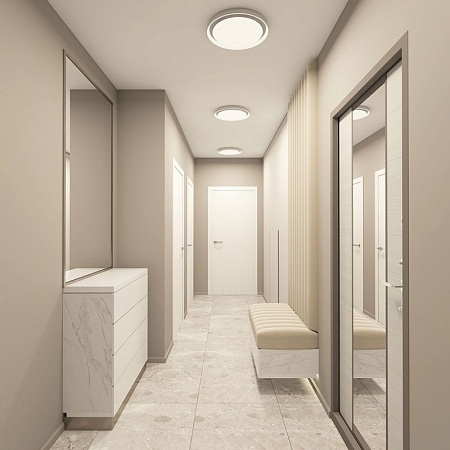 DK6515-WH Накладной светильник, LED, 40W, IP 20, 3000K - 6500K, белый, металл, полимер - фото