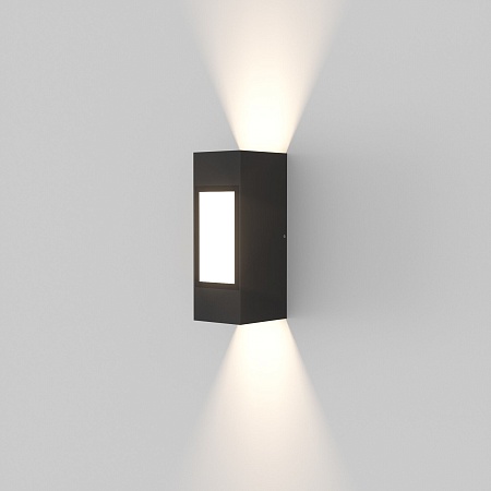 Уличный настенный светодиодный светильник Techno LED IP54 с регулировкой лучей 1638 TECHNO LED Elektrostandard - фото