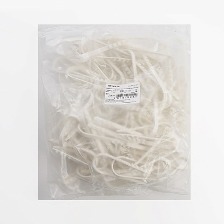 Дюбель-хомут для круглого кабеля (19-25мм), STEKKER DCL00-19-25, нейлон, белый (100шт.) - фото