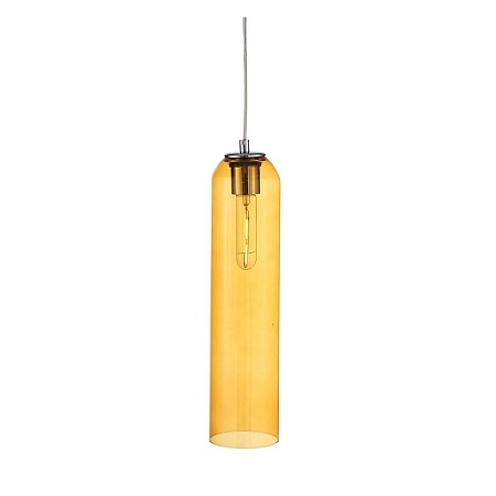 Светильник подвесной ST-Luce Хром/Янтарный E27 1*60W SL1145.193.01 - фото