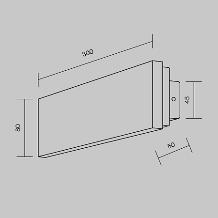 Настенный светильник (бра) Maytoni MOD461WL-L8BK - фото