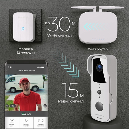 Умный видеозвонок 76105/00 Elektrostandard - фото