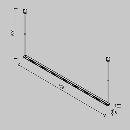 Трековый подвесной светильник Technical Points  TR169-1-52W3K-M-B - фото