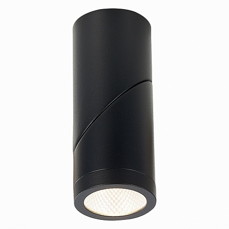 Светильник потолочный Черный LED 1*10W 4000K 800Lm Ra>90 38° IP44 D62xH151 165-265V ST650.442.10 - фото