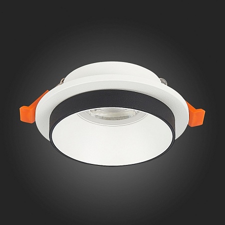 Св-к встр. Белый GU10 1*50W D92xH38 220V Без ламп ST206.508.01 - фото