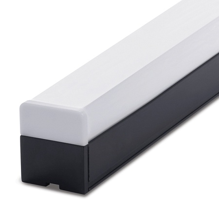 Светильник светодиодный линейный Feron AL4020 IP20 24W 6500K, рассеиватель матовый в алюминиевом корпусе, черный 1180*50*55мм серия MattLine - фото