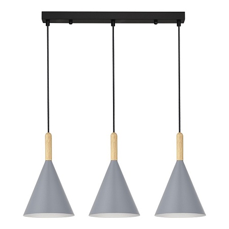 Светильник подвесной Черный/Серый E27 3*40W SLE1255-413-03 - фото