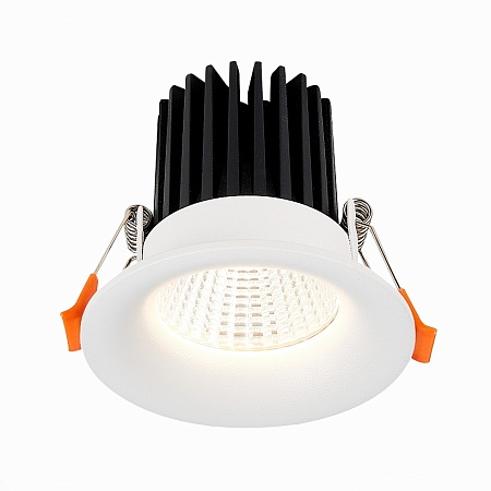 Св-к встр. Белый LED 1*10W 3000K 900Lm Ra>90 38° IP20 D85xH75 170-240V ST703.538.10 - фото