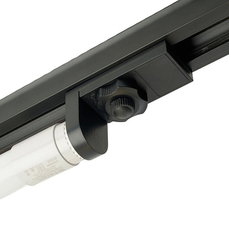 Коннектор (адаптер для установки Т8 лампы цоколь G13) для шинопровода, черный LD1016 - фото