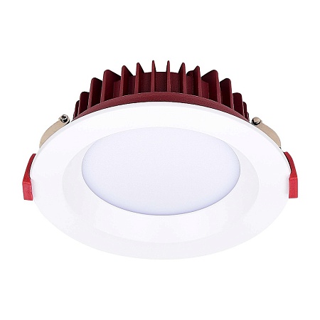 Св-к встр. Белый LED 1*12W 4000K 960Lm Ra80 100° IP44 D115xH47 100-240VV ST752.548.12 - фото