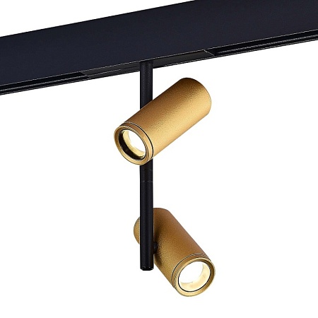 Магнитный трековый светильник Золотистый LED 1*16W 4000K 1 250Lm Ra>90 36° IP20 D45xH24 ST808.246.16 - фото
