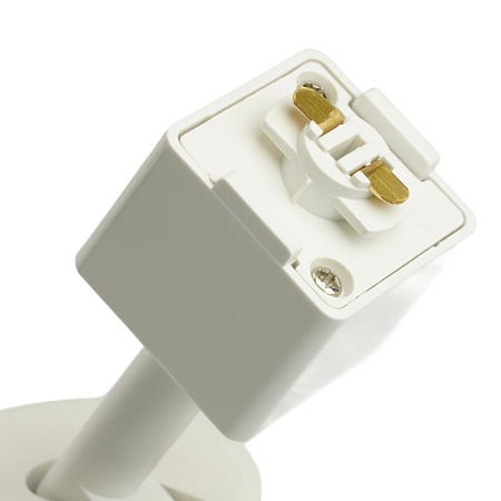 Светильник Feron AL155 трековый однофазный на шинопровод под лампу GU10, белый-золото - фото