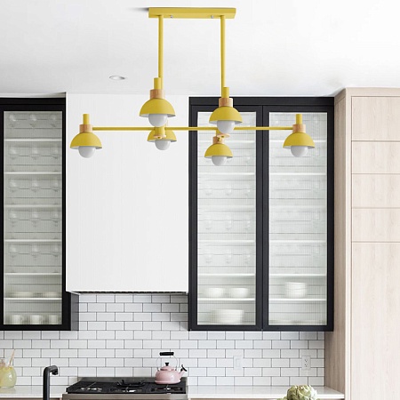 Подвесной Реечный Светильник Fanta Long Yellow Imperiumloft 101570-26 - фото