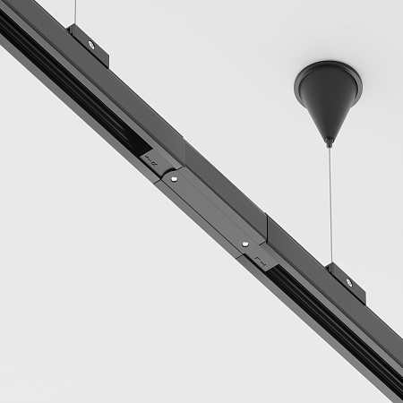 Коннектор прямой Trinity черный - фото