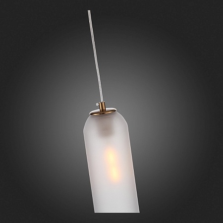 Светильник подвесной ST-Luce Латунь/Белый E27 1*60W SL1145.353.01 - фото