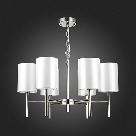 Светильник подвесной Никель/Белый E14 6*40W SLE107303-06 - фото