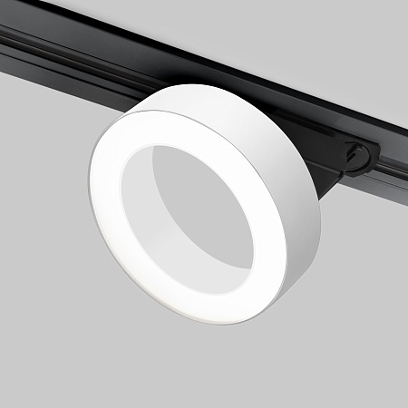 Трековый светодиодный светильник для однофазного шинопровода Spila белый 12W 4200K 85079/01 - фото