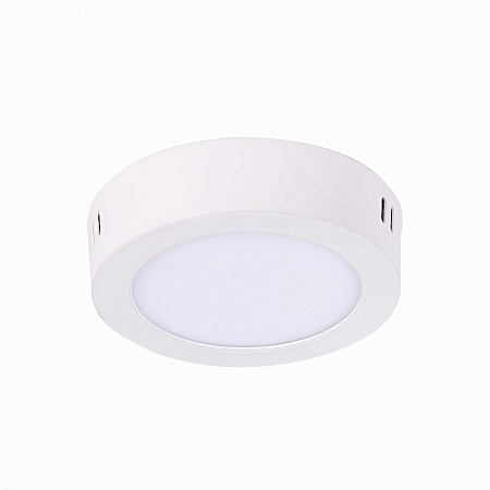 Светильник настенно-потолочный Белый LED 1*6W 3000K 330Lm Ra80 120° IP20 D110xH28 90-26 ST112.532.06 - фото