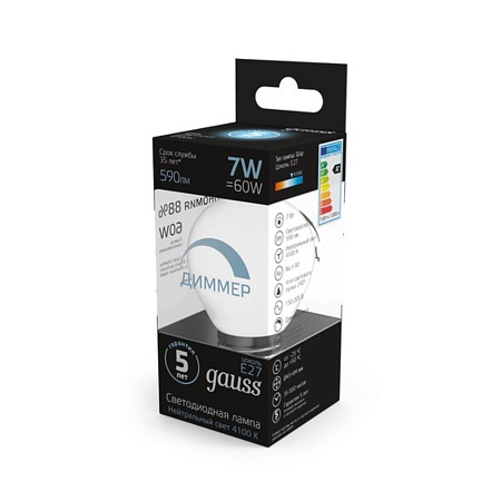 Светодиодная лампа GAUSS 105102207-D_GAUSS - фото