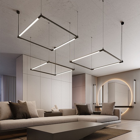 Module System Набор подвеса угловой без питания (черный) 85188/00 Elektrostandard - фото