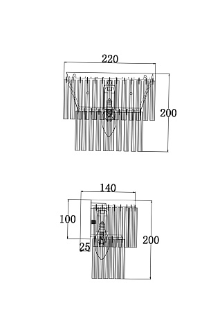 Настенный светильник (бра) Maytoni Colonne MOD093WL-01BS - фото