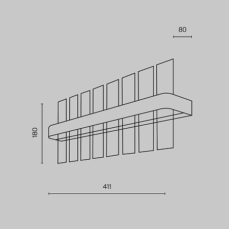 Настенный светильник (бра) Maytoni Mirage MOD173WL-L15BS3K - фото