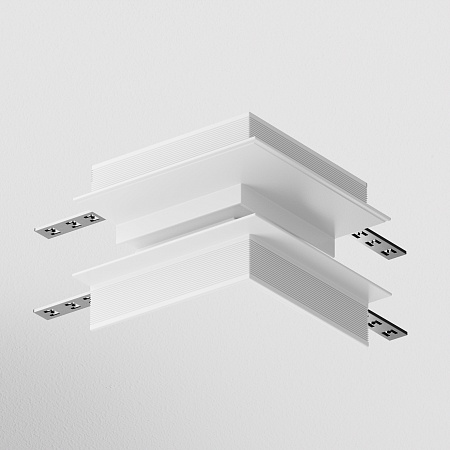 Коннектор угловой внешний Gravity встраиваемый белый - фото