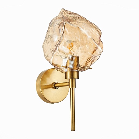 Бра ST-Luce Латунь/Янтарный E14 1*40W SL1175.301.01 - фото