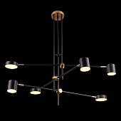 Светильник потолочный ST-Luce Черный, Латунь/Черный LED 6*5W 3000K SL1604.432.06