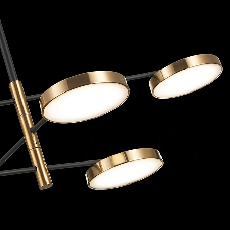 Светильник подвесной ST-Luce Черный/Латунь, Белый LED 6*7,5W 3000K SL1605.413.06 - фото