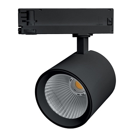 Светодиодный светильник Feron TR Reflex трековый на шинопровод 40W, 3500 Lm, 4000К, 36 градусов, черный, 3х фазный с функцией выбора мощности - фото