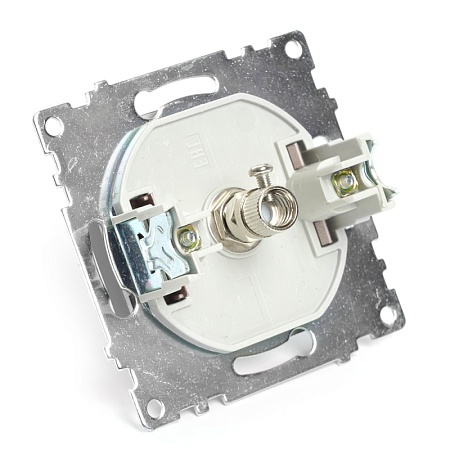 Розетка телевизионная 1-местная (механизм), STEKKER GLS00-7108-05, 75 Ом, 5-862МГц, серия Катрин, черный - фото